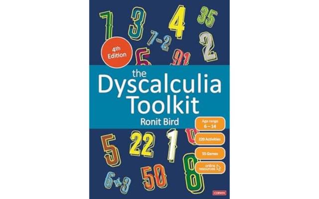 cover book for working on math The Dyscalculia Toolkit by Mike Ollerton