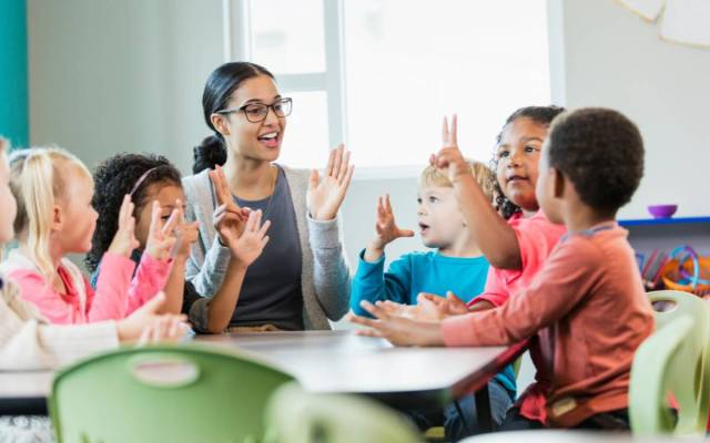 adults teach new tasks in affected children