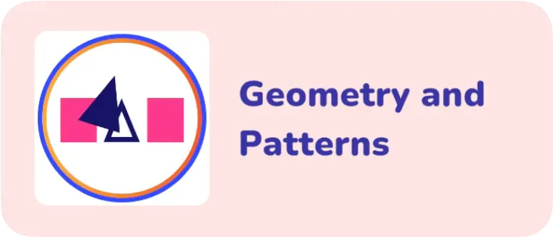 Geometry and patterns cognitive skill icon representing shape recognition and sequential reasoning in Magrid's learning method
