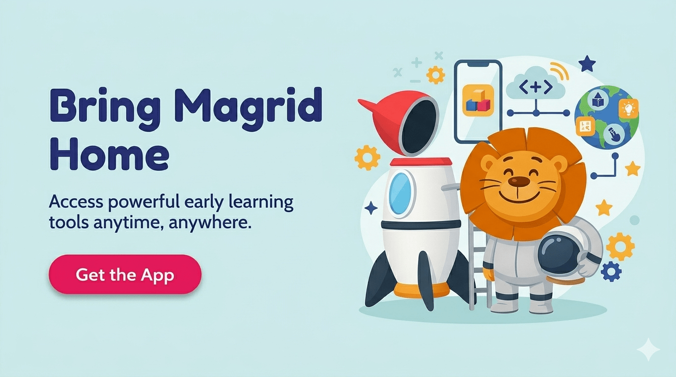 Téléchargez l'application Magrid pour accompagner votre enfant dans son apprentissage